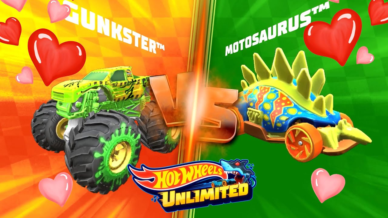 HOT WHEELS UNLIMITED - Let&rsquo;s Race Gunkster Vs Motosaurus