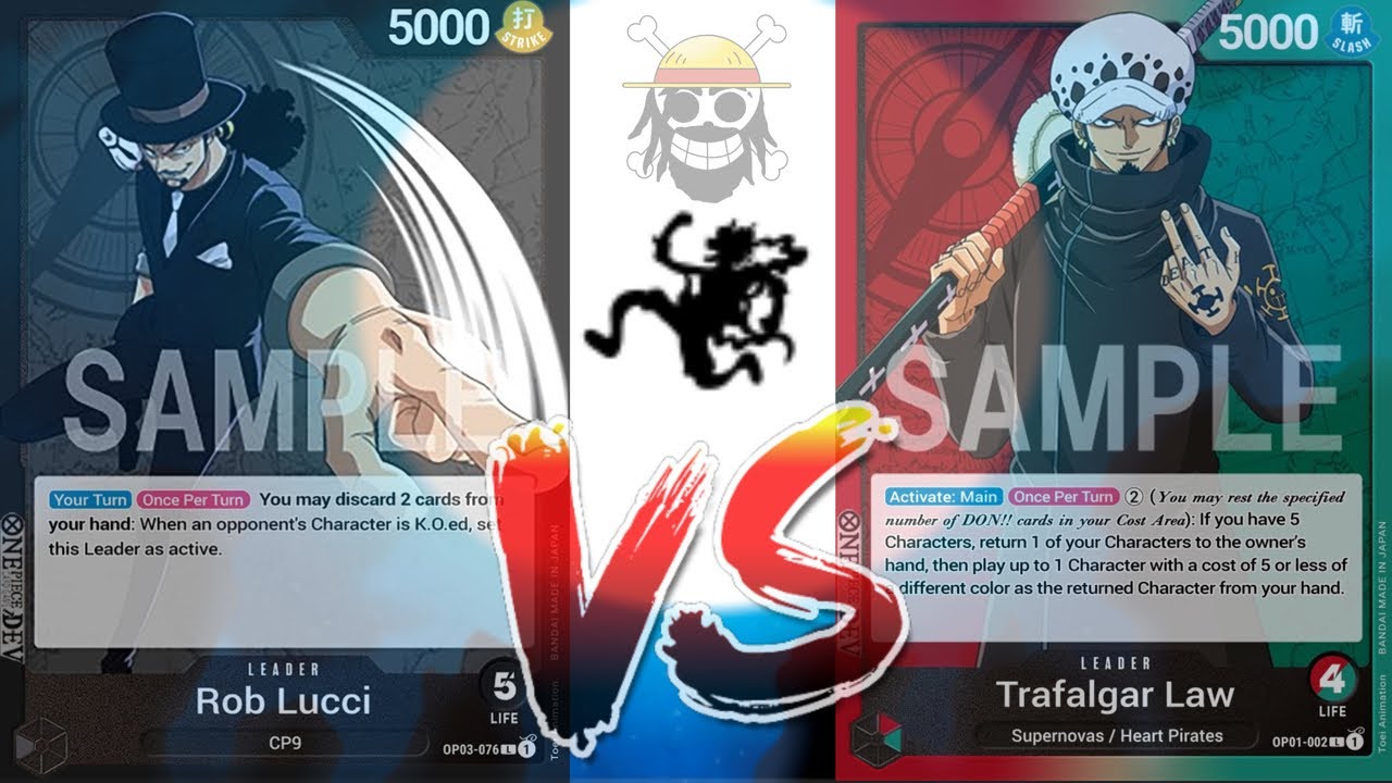 One Piece TCG OP05 Rob Lucci (YoungG) Vs Trafalgar Law (Mark)