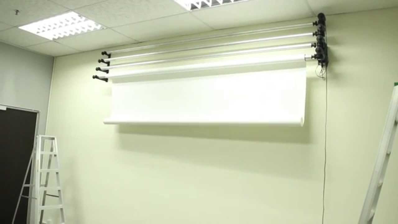 Motorised Backdrop System setup