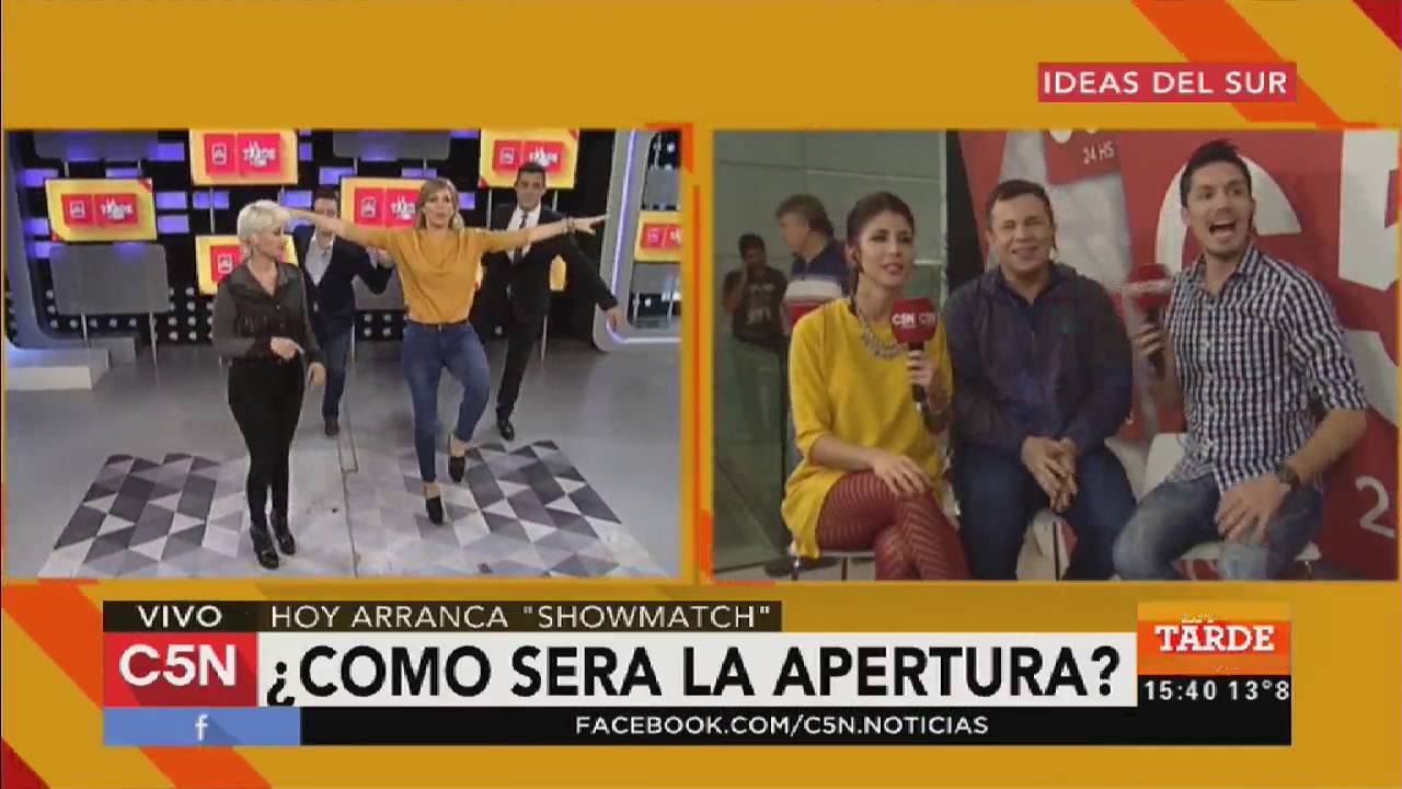 C5N - Showmatch 2016: la divertida caída de Melina Fleiderman