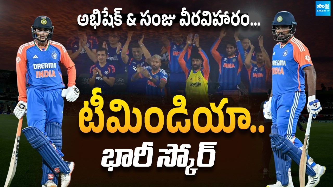 Abhishek Sharma’s Explosive Batting LIVE |  255 Runs in 1st Innings | IND vs NZ Highlights | Sanju |