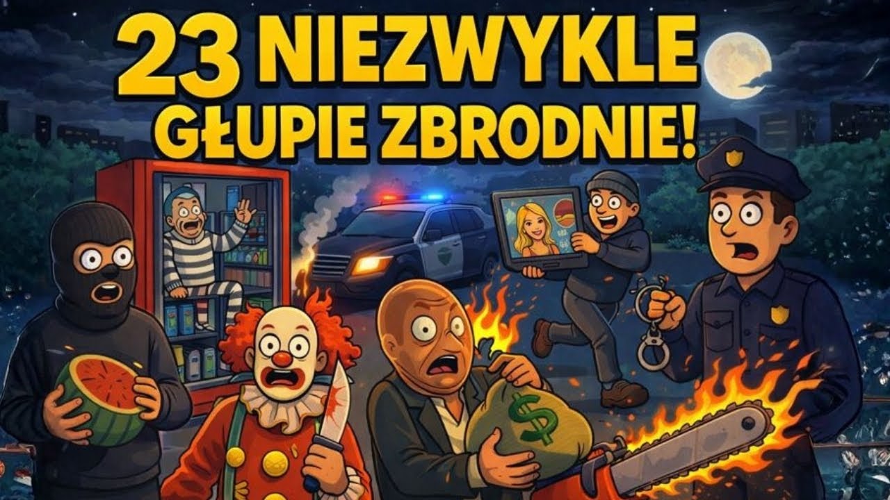 23 Najgłupsze i Najbardziej Absurdalne Zbrodnie w Jednym Wieczorze!