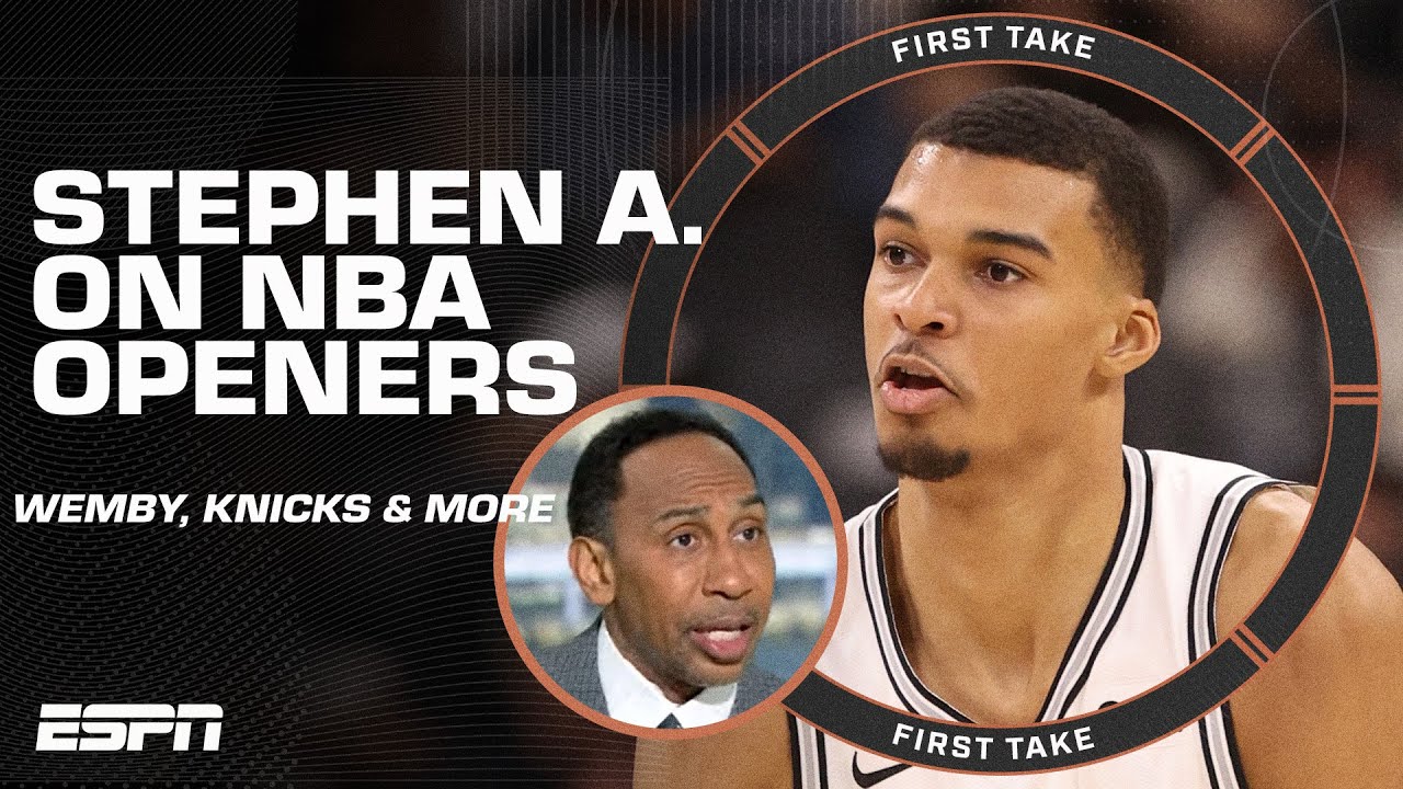 Stephen A. reacts to Wemby's debut, the Knicks' 1st loss & NBA Opening Night 🏀 | First Take