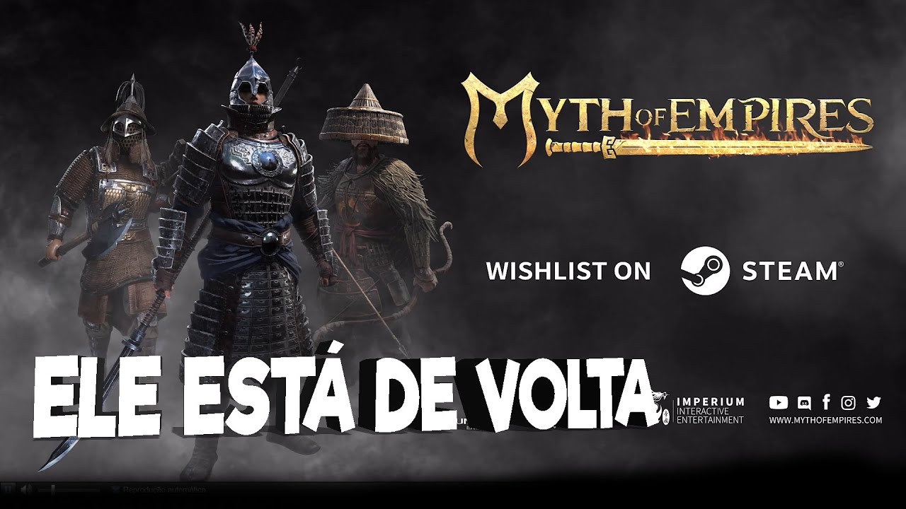 ELE ESTÁ DE VOLTA  O RETORNO DE MYTH OF EMPIRES NA STEAM CONSOLES TAMBÉM