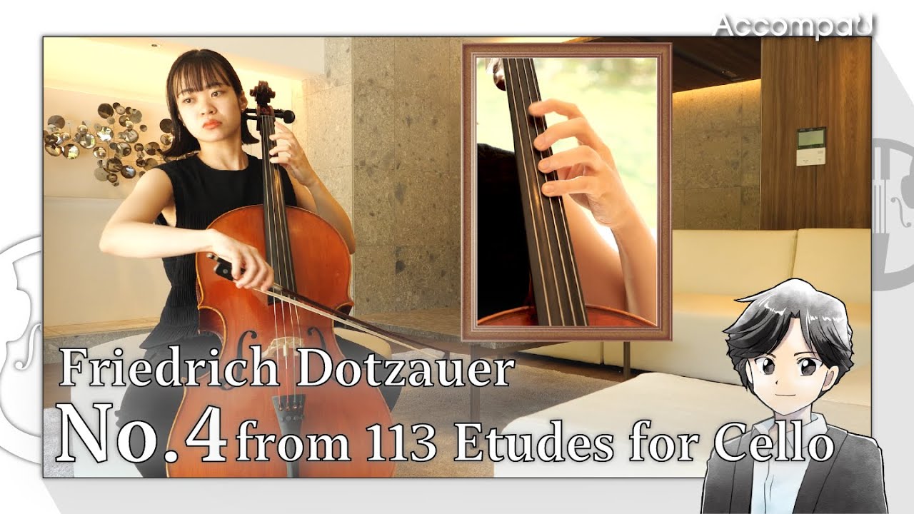 No.4 from 113 Etudes for Cello | F.Dotzauer【Practice Version】