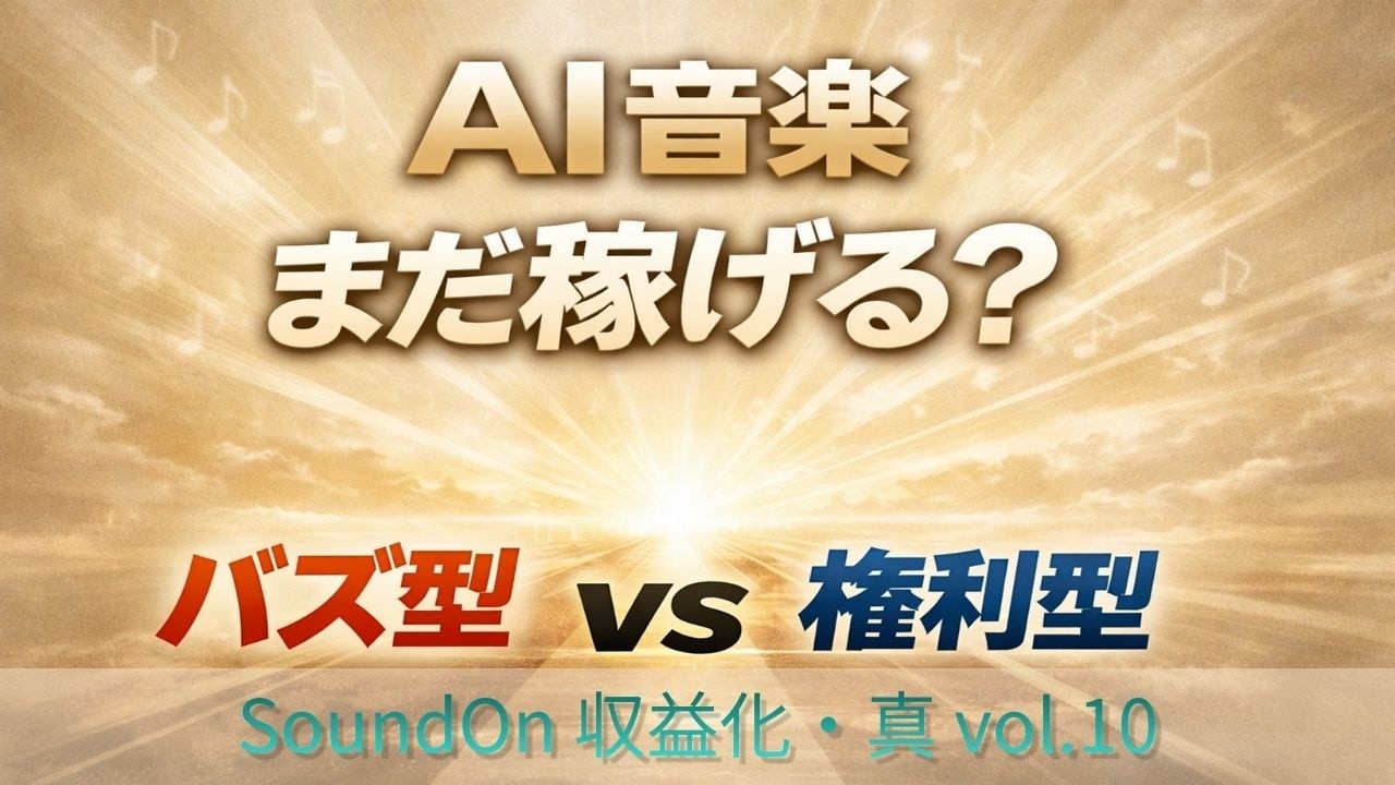 【SoundOn収益化】これからAI音楽で稼げるのは？有望6社と“現実”を整理する【真vol.10】