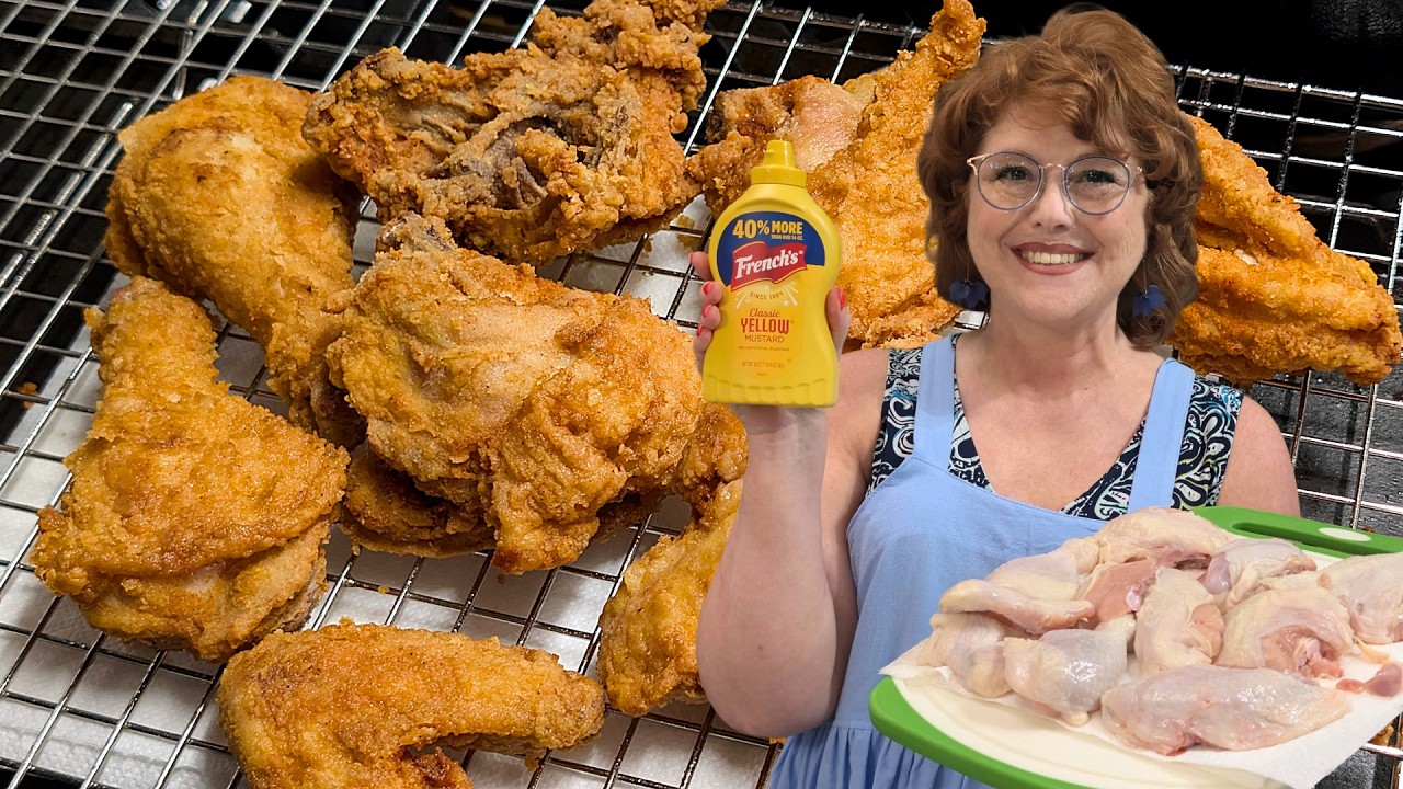Crispy Mustard Fried Chicken Supper