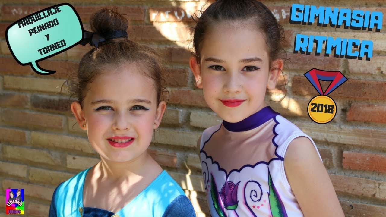 MAQUILLAJE💄PEINADO y torneo GIMNASIA RITMICA🤸‍♀️