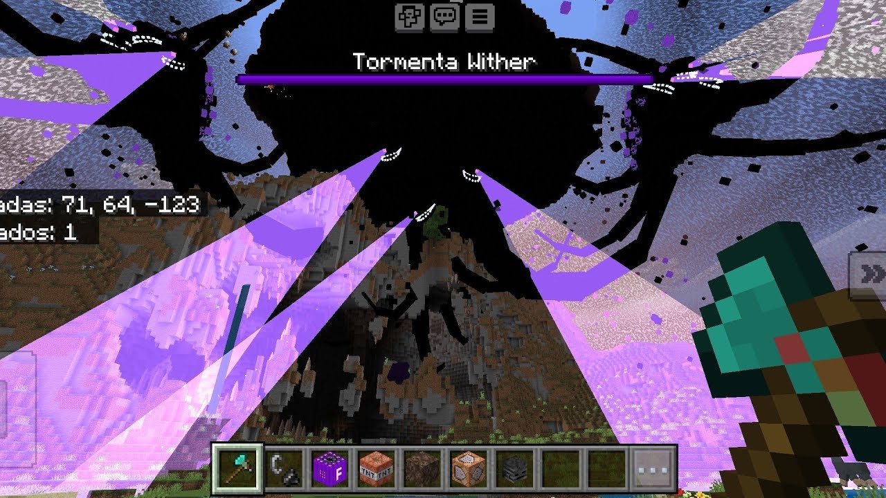 Evolución de mi wither storm en Minecraft 