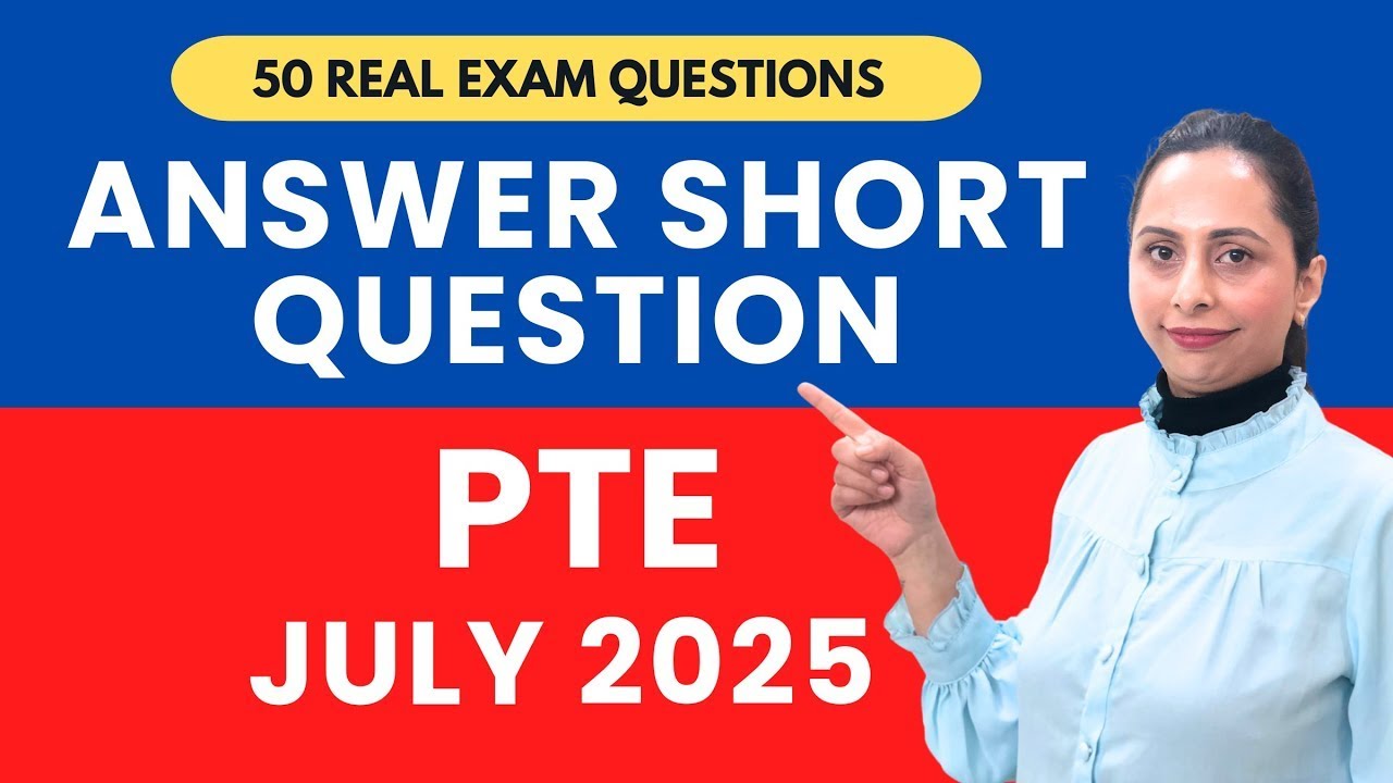 PTE Answer Short Question Practice | Real Exam Questions | July 2025