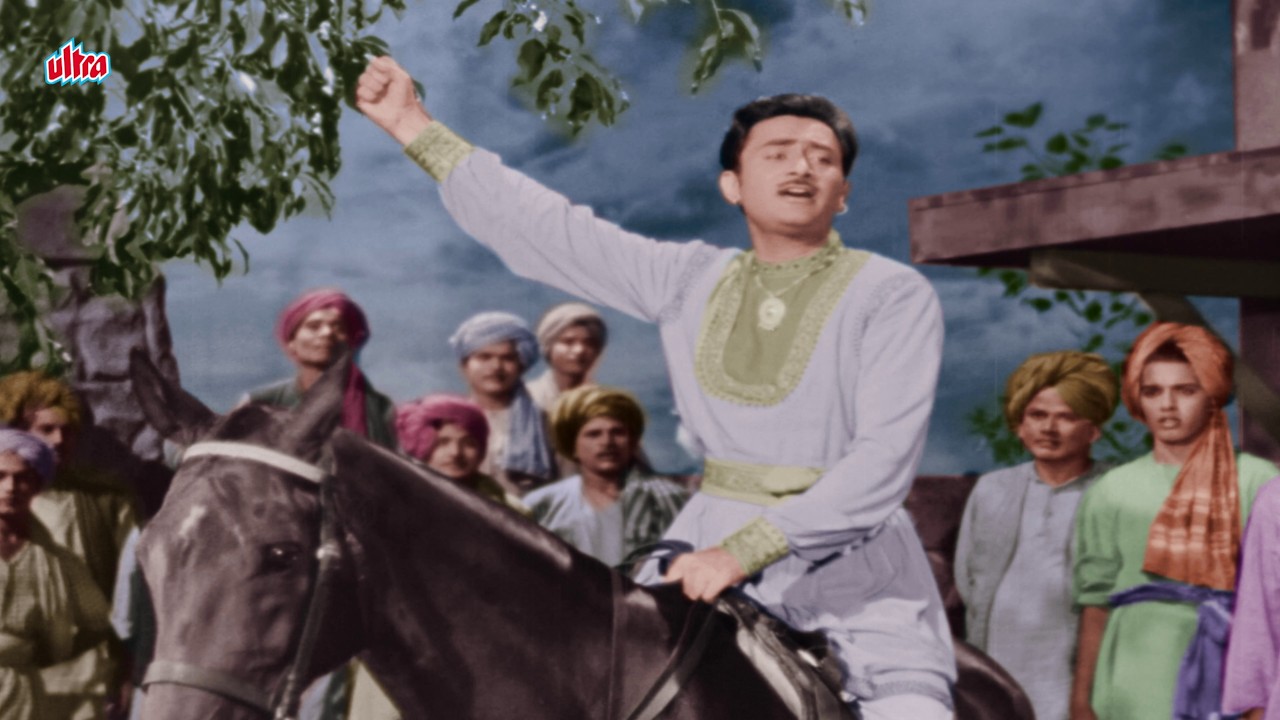 देव आनंद साहब की १९५५ में आया हुआ दुर्लभ गाना अब देखिये ब्लैक एंड वाइट से कलर में | Lata Rafi Songs