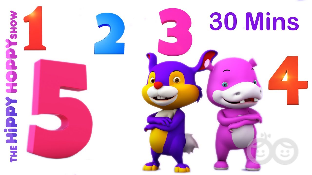 Number 1 to 5 Songs | Non stop | Baby Songs | Hippy Hoppy Show