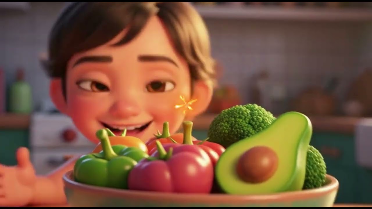 "🦸‍♀️ OS SUPER-HERÓIS DA ALIMENTAÇÃO! Aprenda a Comer Frutas e Verduras de Forma Divertida 🥦🍎