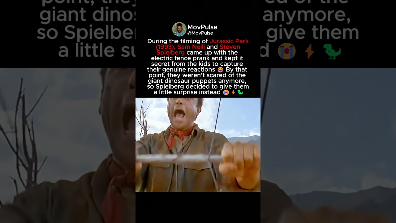 Spielberg Secretly Pranked the Kids on Jurassic Park 😂⚡🦖 | Jurassic Park (1993)