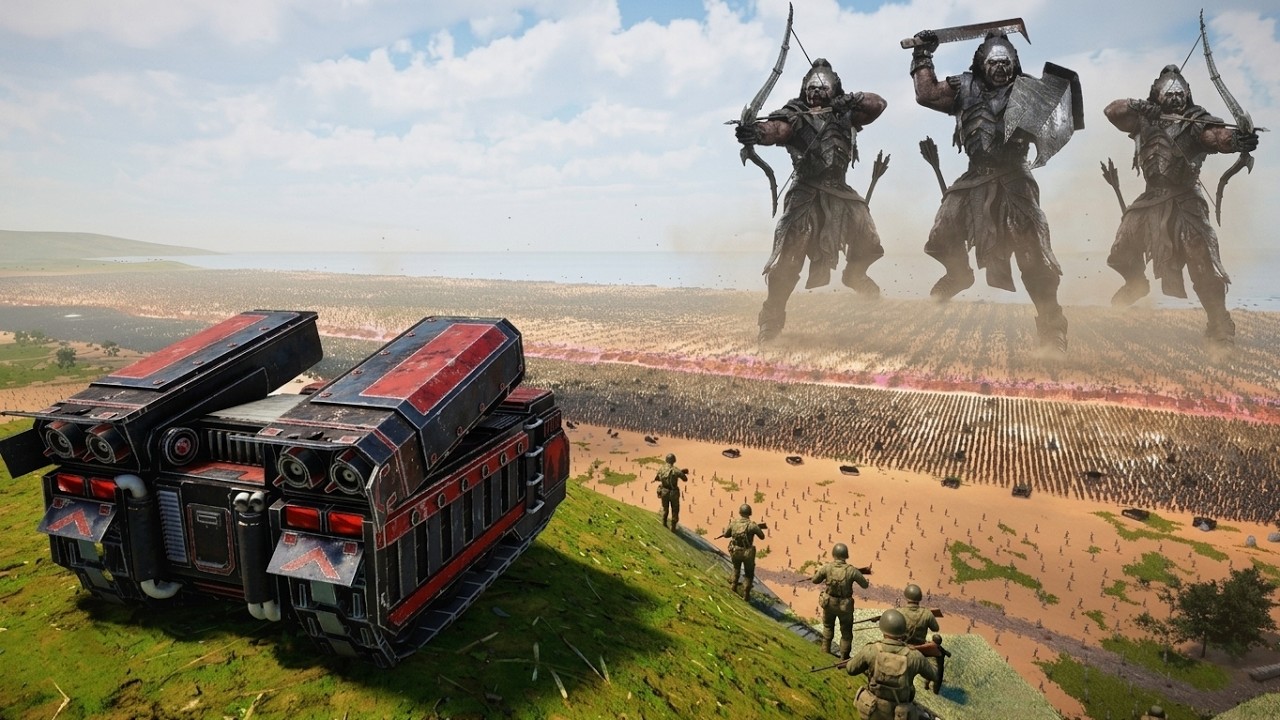 7 MILLION Uruk Hai ATTACK Omaha Beach - Ultimate Epic Battle Simulator 2