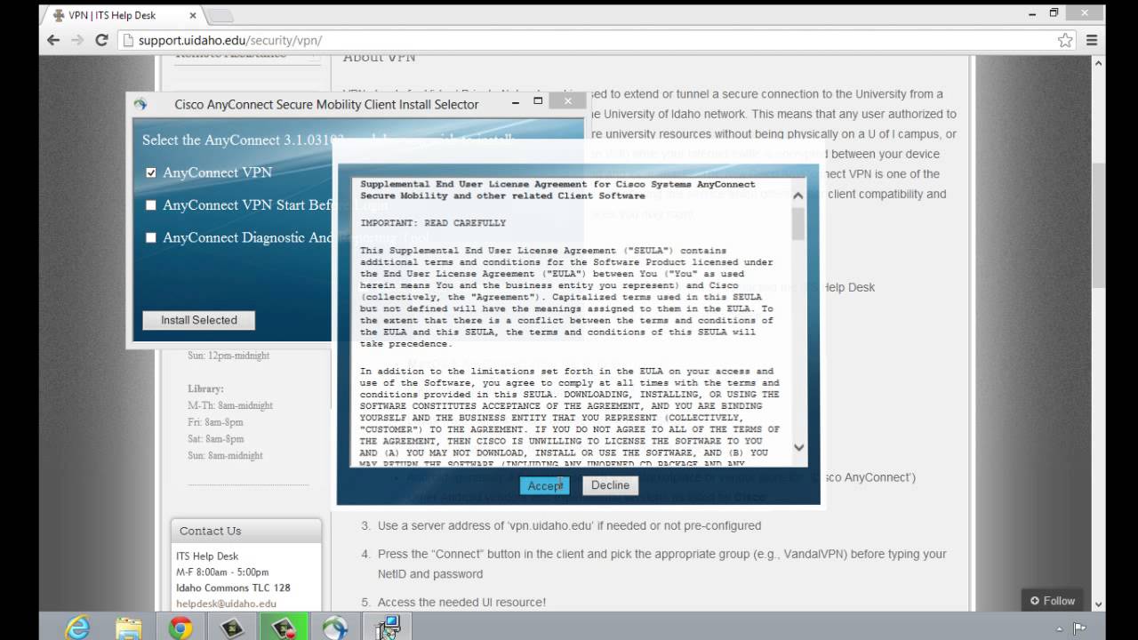 VPN -- (Windows) Installing the VPN Client