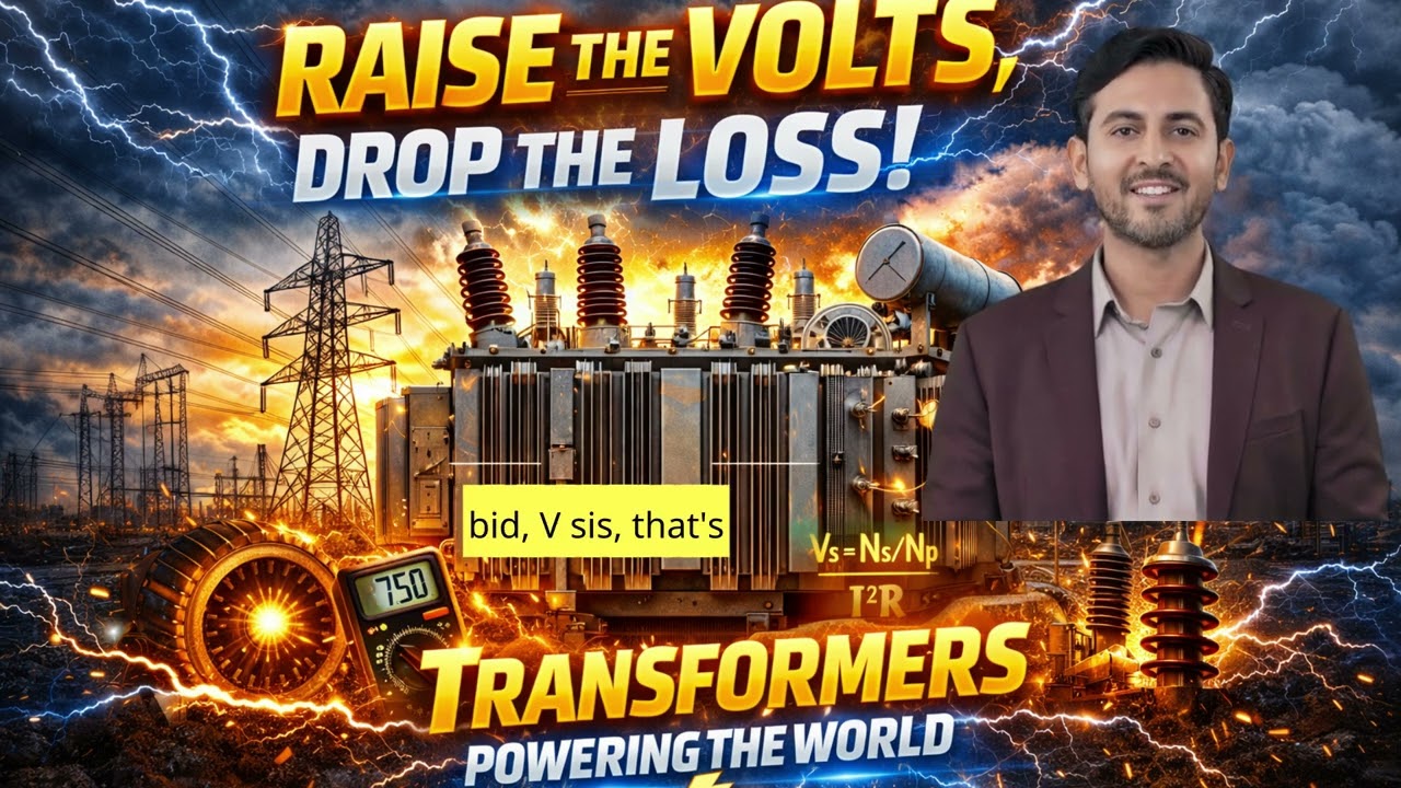 ⚡ Raise the Volts, Drop the Loss ⚡ | Transformers Powering the World 🌍
