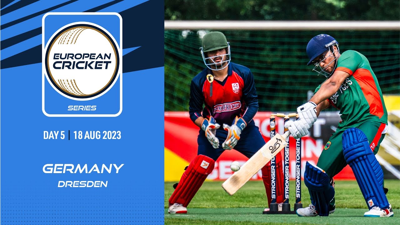 🔴 ECS Germany, Dresden, 2023 | Day 5 | T10 Live Cricket | European Cricket
