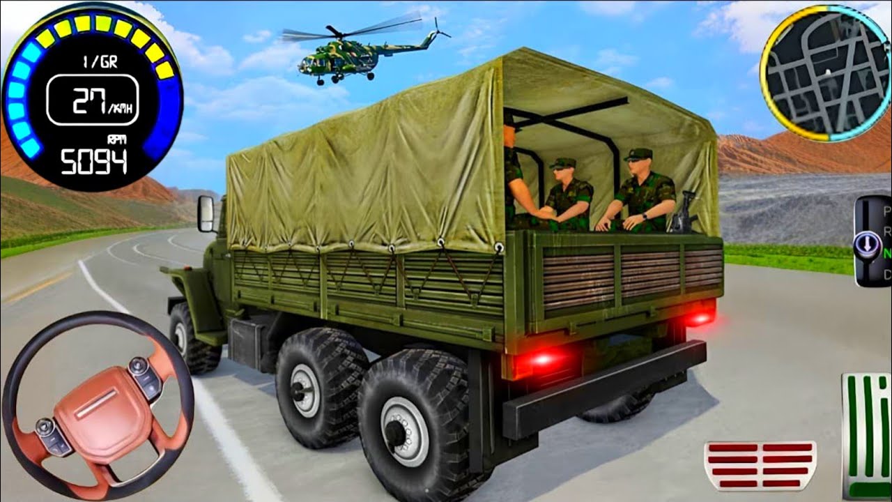Army Truck Driving Cargo Games - US Offroad Army Truck Driving 3D 2025 - Andriod Gameplay