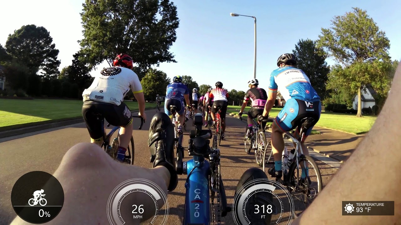 Recumbent on a group ride
