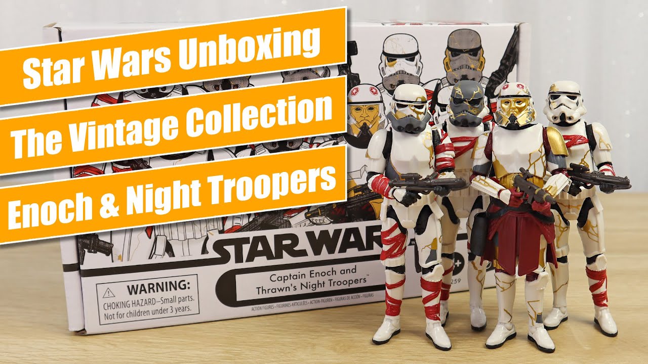 Captain Enoch and Thrawn's Night Troopers Figure 4-pack - Star Wars TVC Unboxing