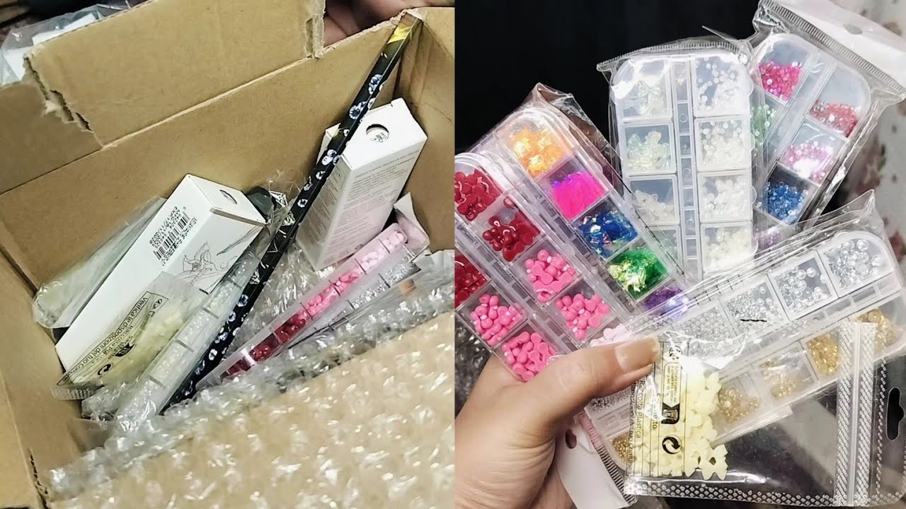 Huge Nail Art Unboxing 💅✨ | Gel Nail Polish, Charms & Brush Haul 