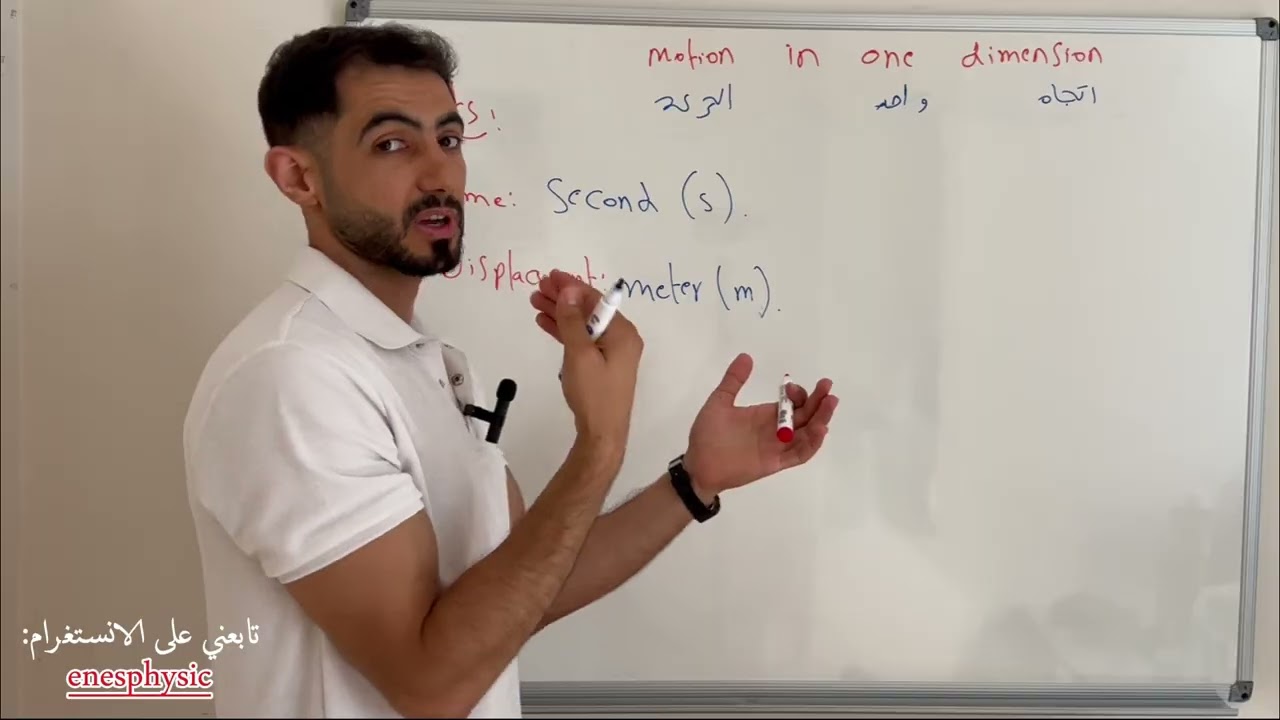 1.Motion in One Dimension شرح
