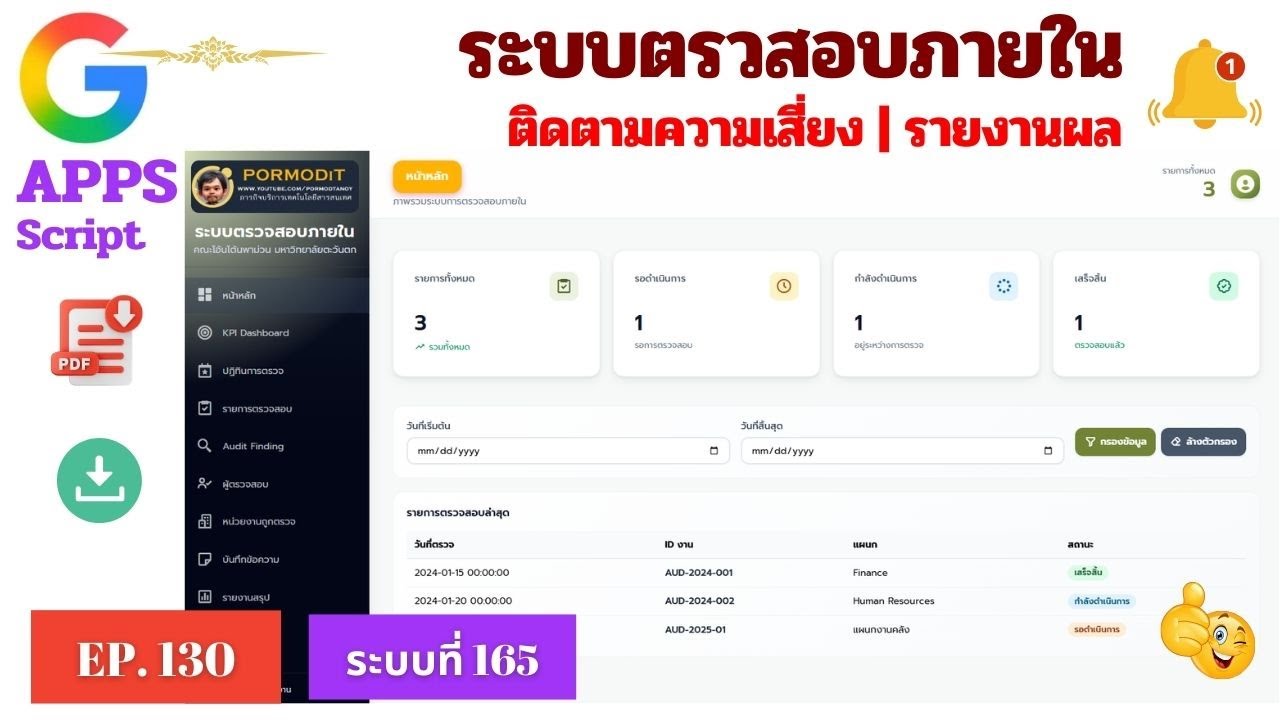 EP.130 ระบบตรวจสอบภายในประเมินความเสี่ยง