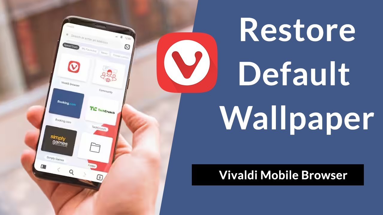 How to Restore Default Wallpaper in Vivaldi Mobile Browser?