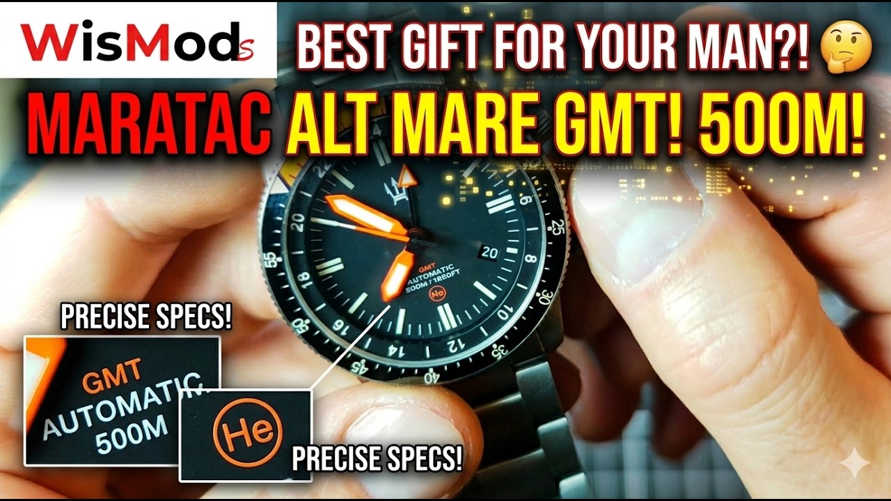 Лучший рождественский подарок для вашего мужчины — водонепроницаемые часы Maratac Titanium Alto M...