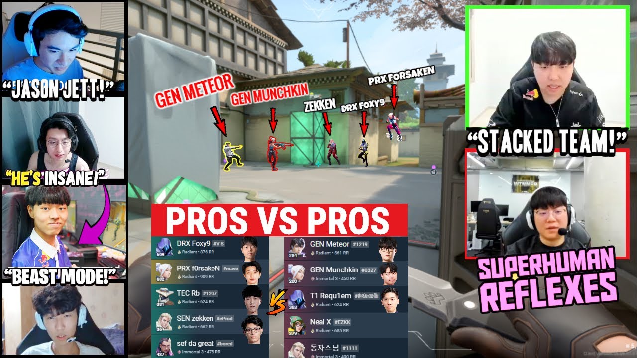 PRX f0rsakeN SEN Zekken DRX Foxy9 & TEC Rb Stacked Against GEN Meteor & GEN Munchkin in Apac Ranked