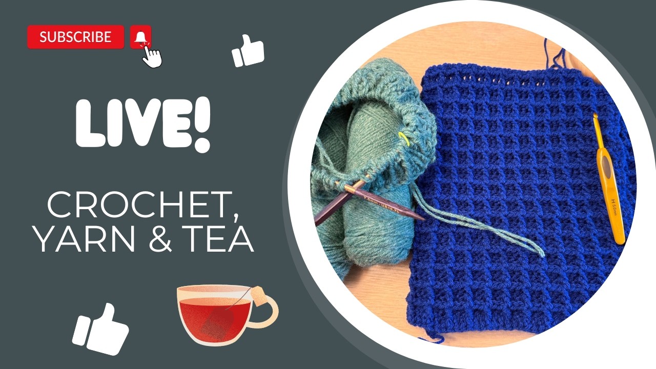 Hangout & crochet - The WaffleChic Shrug & new WIP