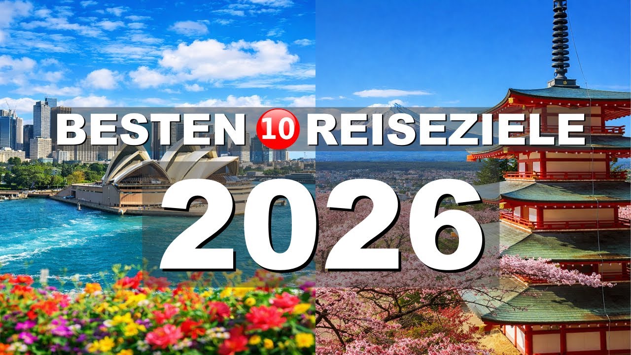 TOP 10 REISEZIELE in 2026, die du sehen MUSST