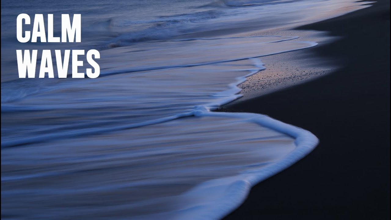 Clear Mind with Ocean Waves Sound for Sleeping 12 Hours 🌊 Soothing Night Waves, Stress Relief
