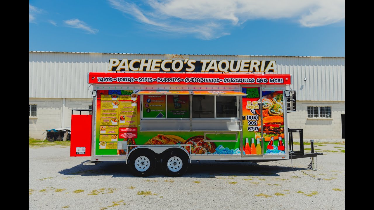 #foodtrailer / #remolques RDN 8x18pies #wrap Pachecos #taqueria #oklahoma