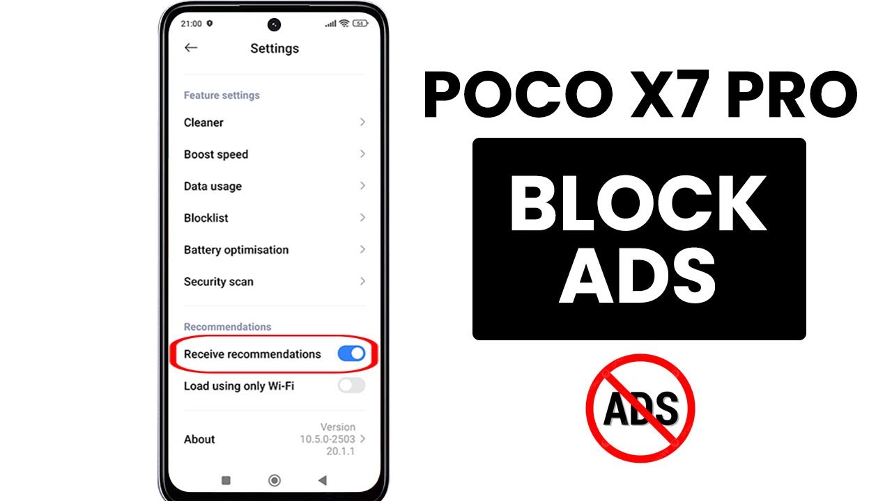 How to Disable Ads in Poco X7 Pro - Remove Ads
