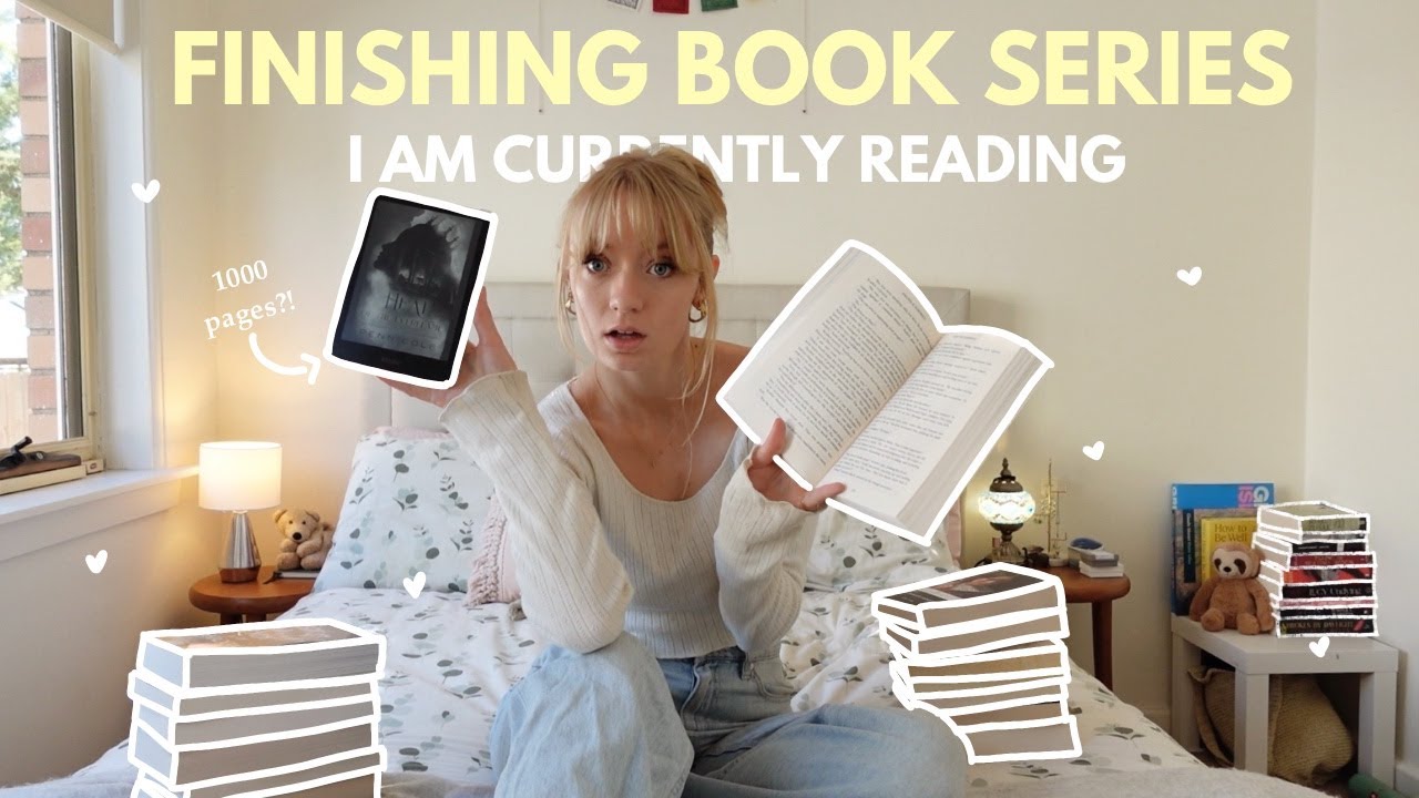 finishing every book series I am currently reading!