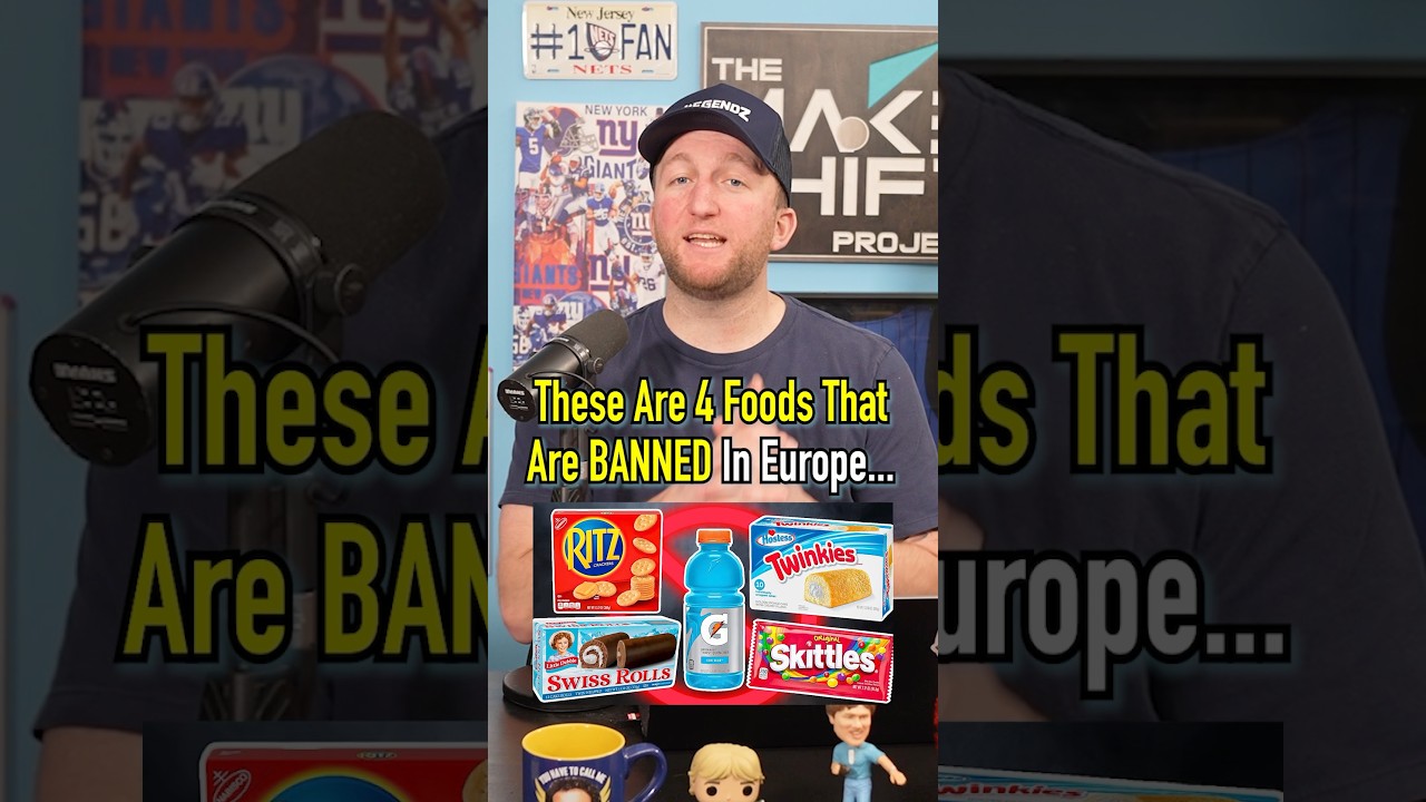 Four Foods That Are Banned In Europe! #shorts #europe #food #health #banned