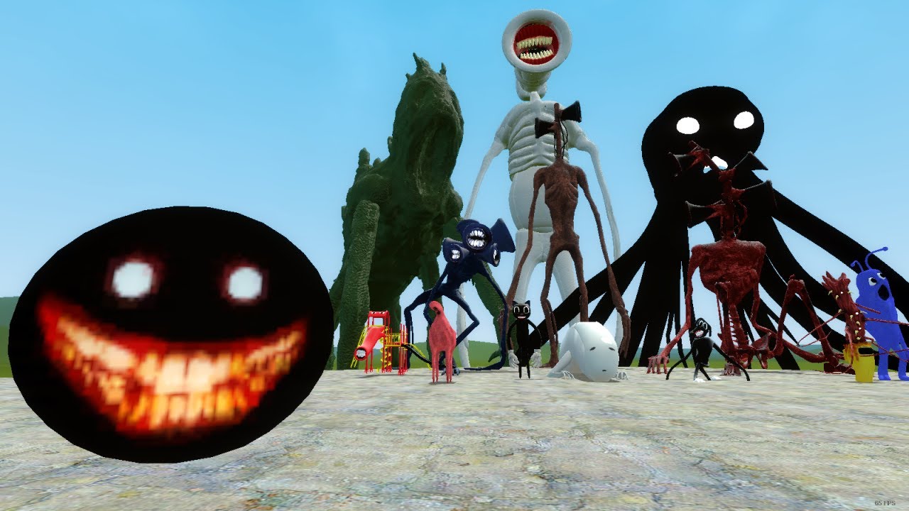 SCP-087 VS TREVOR HENDERSON CREATURES!! Garry's Mod Sandbox
