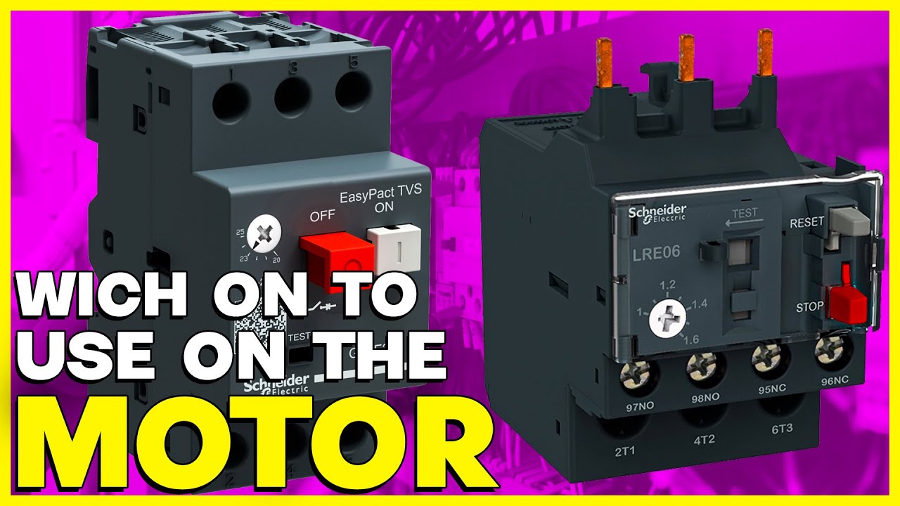 WHAT IS THE DIFFERENCE BETWEEN THE MOTOR CIRCUIT BREAKER AND THE THERMAL OVERLOAD RELAY?