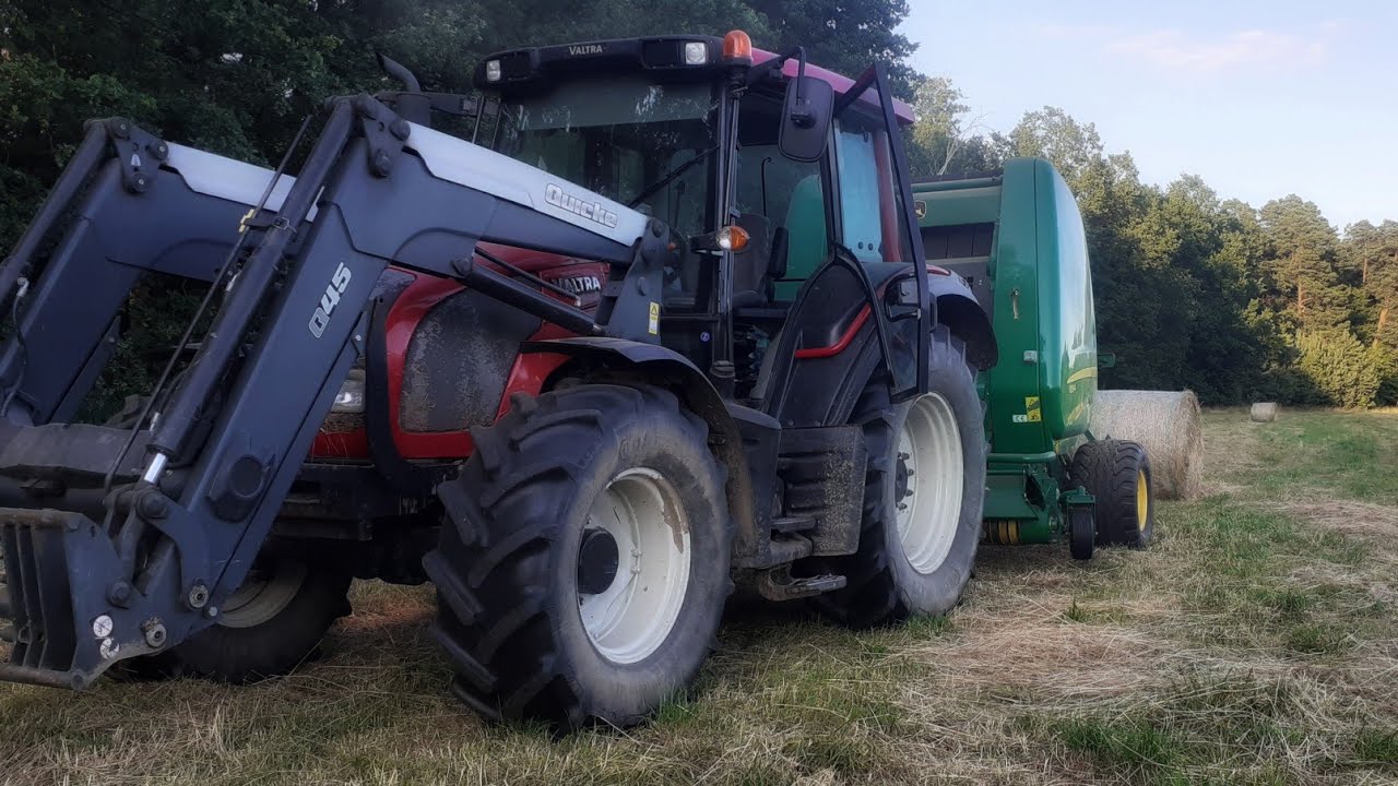 🔥Prasowanie i zbieranie siana🔥|Valtra n92 & John deere 854