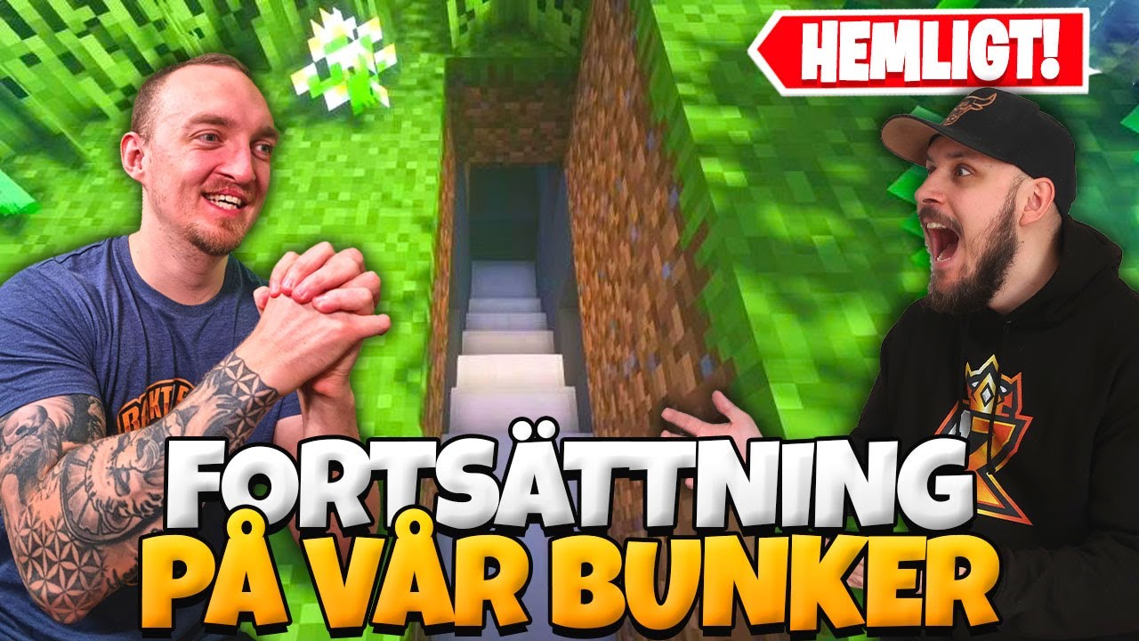 FORTSÄTTER PÅ VÅRAN HEMLIGA BUNKER I MINECRAFT