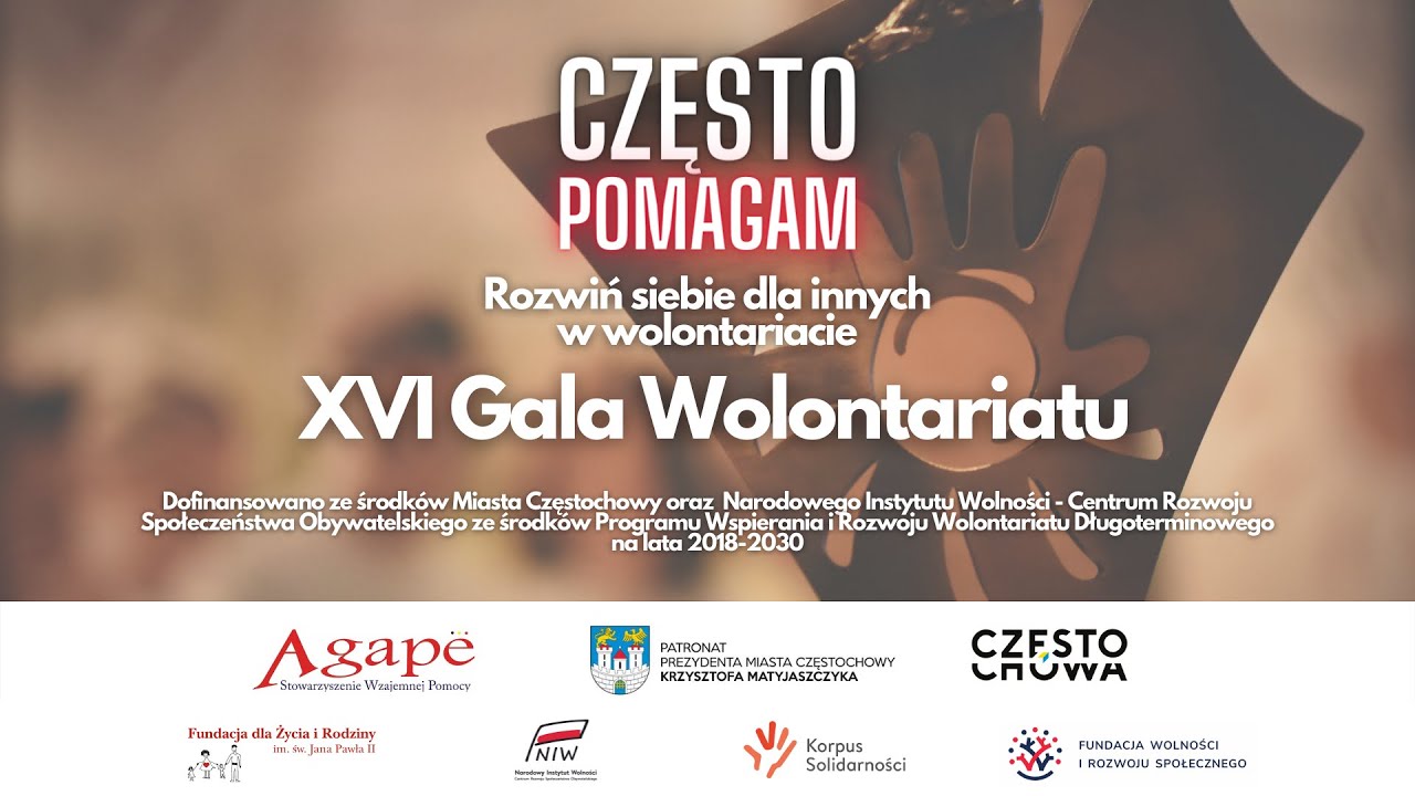 XVI Gala Wolontariatu w Częstochowie