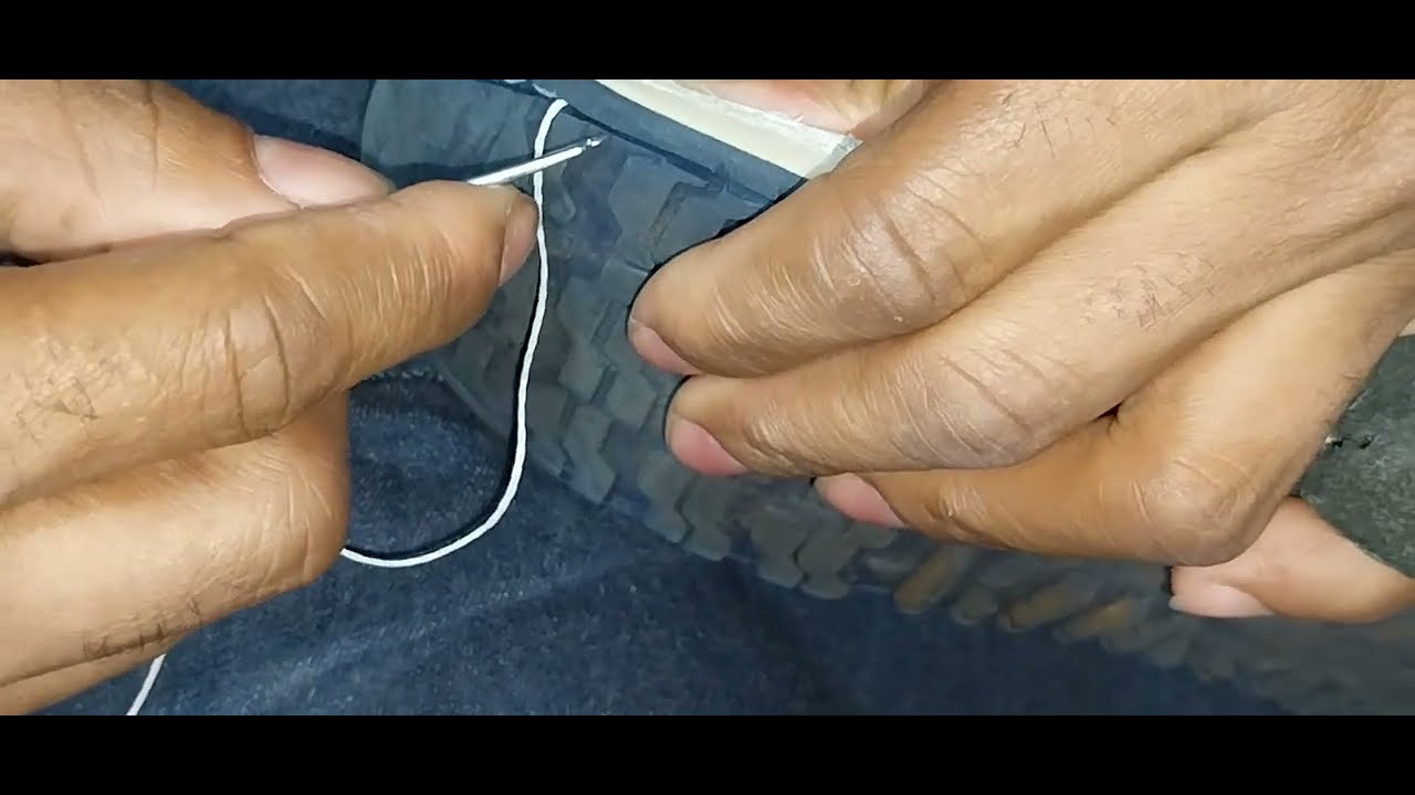 COSTURA IMPROVISADA DE SAPATEIRO