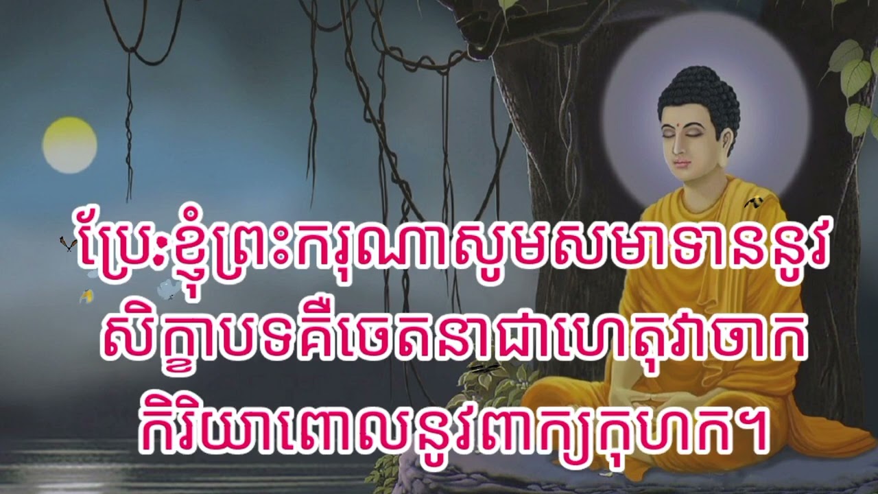 ធម៌ បាណាតិបាតា សីលប្រាំ (បាលី-ប្រែ)#dharma #dharmatalk #dharmateachings