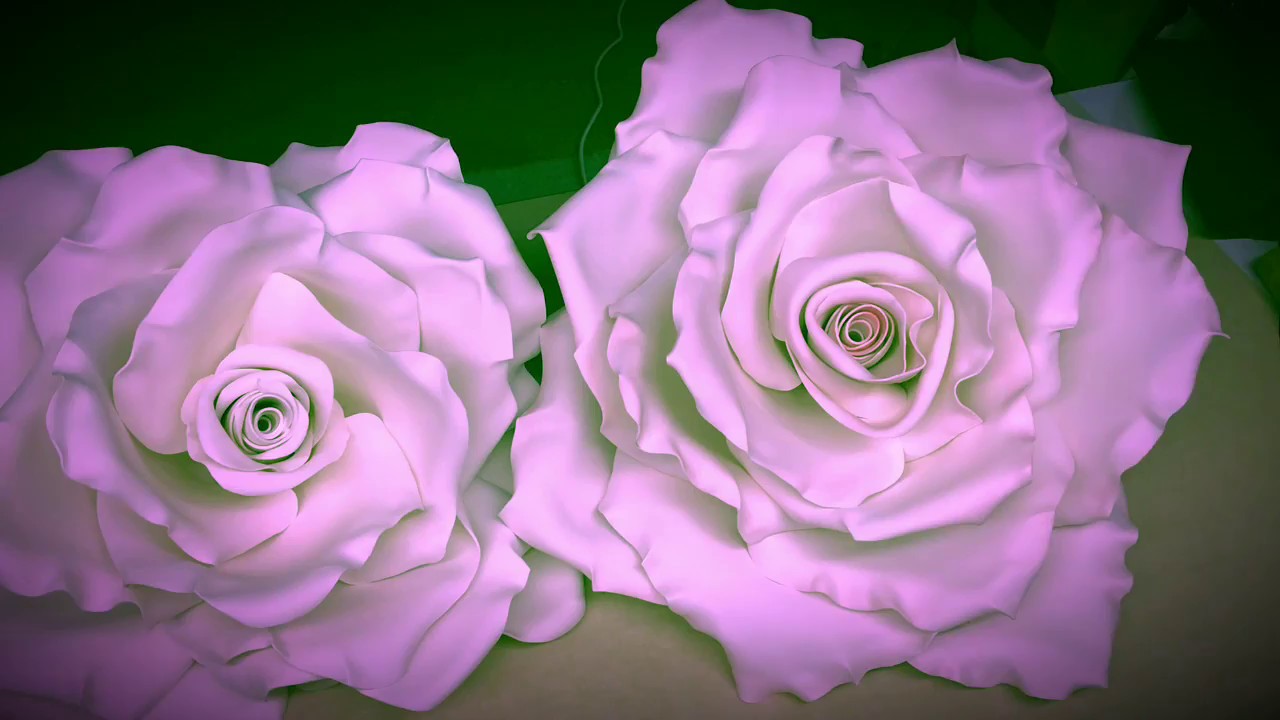 ROSAS ABIERTAS EN FOAMY # 2/LUZKASCREATIONS