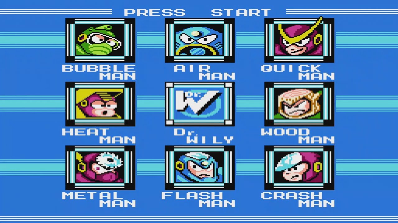 Mega Man II - All Robot Master (No Damage, Buster Only, 