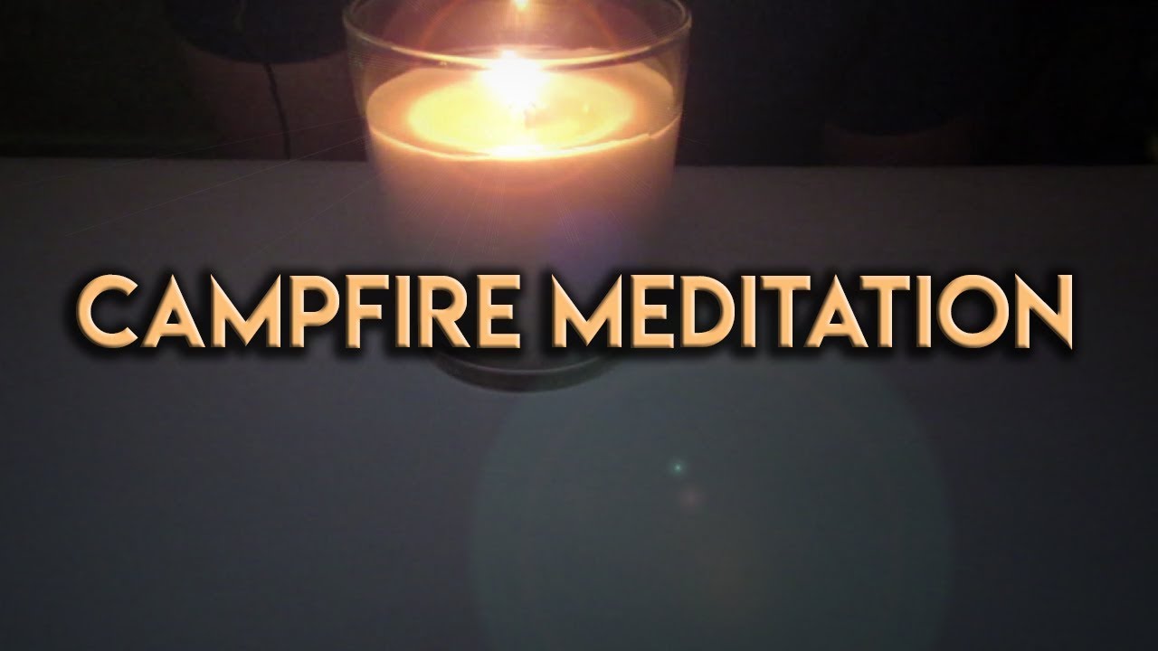 ASMR| Campfire Meditation for Sleep ::: wind blowing, fire crackling, whisper ramble sounds
