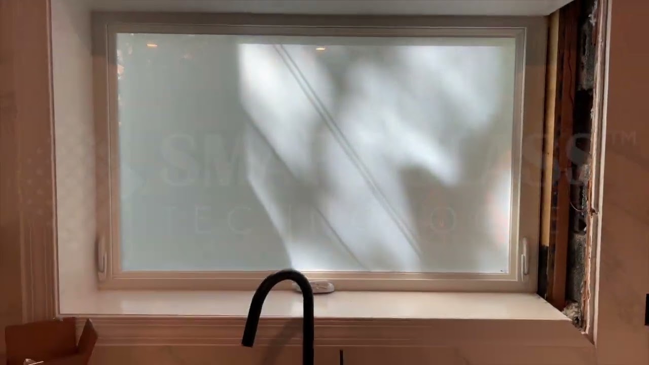 Smart Glass Privacy for Kitchen Windows