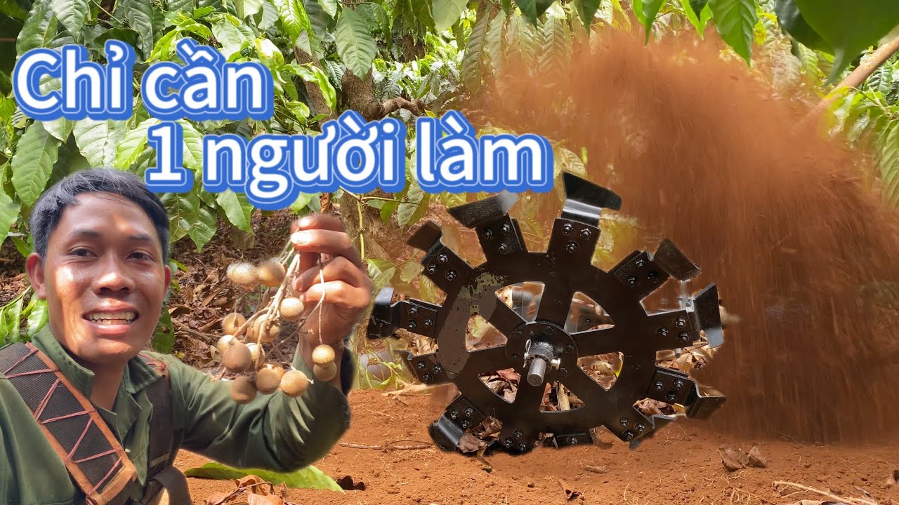 lưỡi đào rãnh chôn ống gắn máy cắt cỏ - chôn ống tưới tự động cho cây trồng